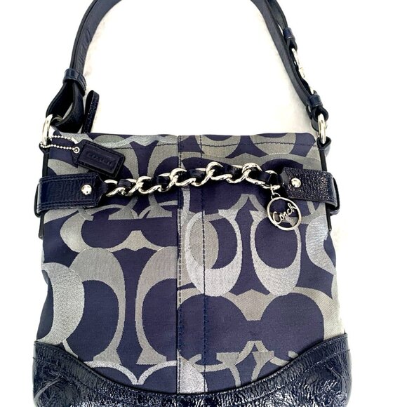 Coach Moto Optic Metallic Chain crossbody or shoulder bag - Picture 1 of 16